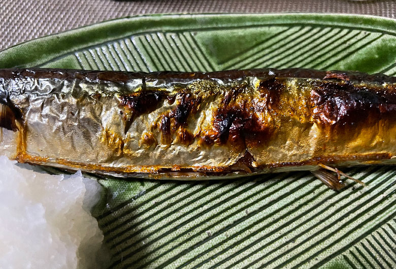 秋刀魚の塩焼き　味