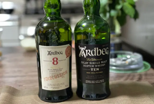 アードベッグ10年とアードベッグ8年ディスカッションを飲み比べ | 榎